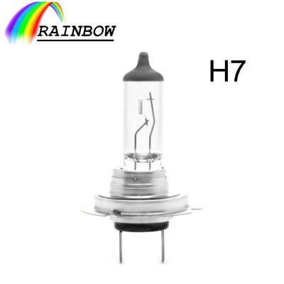Chinese Supplier Auto Parts Quartz Glass T10 H7 H4 Bay15D Halogen 12 24volts Car Headlight/Globe/Bulbs/Light/Auto Global/LED Bulb/Lamp
