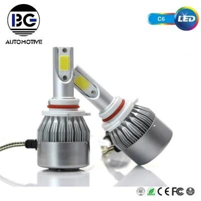 C6 Car LED Headlight Bulbs H1 H3 H7 H11 9005 9006 H13 H4 36W 8000lm COB Auto Lamps LED Headlights