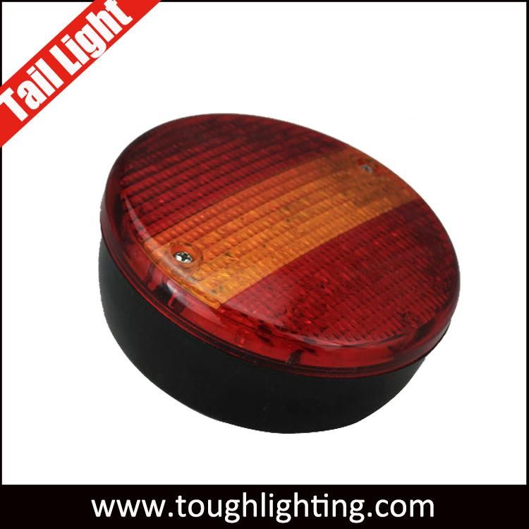 E-MARK Approved 12V Round LED Tail Rear Light for Lorry Truck Trailer