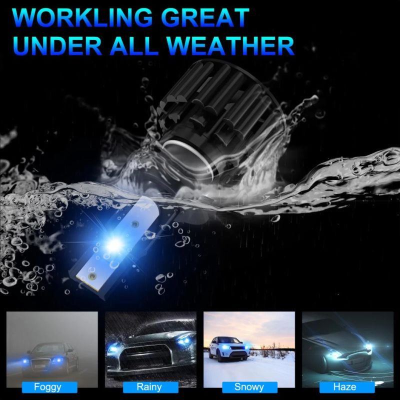 Powerful Super Bright LED Headlight Z3 H7 Auto Lamp Car Automobiles LED Head Lamp 12V 45W 8000K Blue Light 30000 Hours