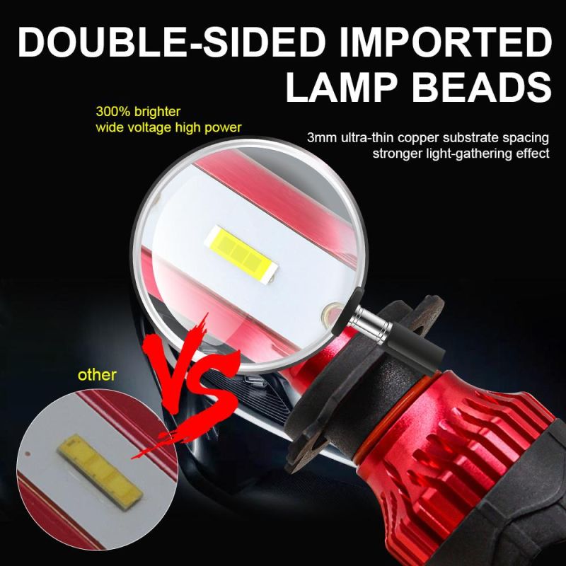 Super Bright High Low Beam 120W Auto H7 H4 9006 LED Headlight 12000lm