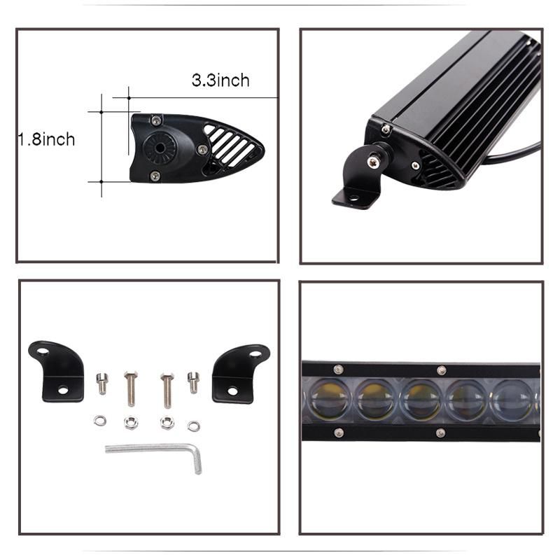 Good Waterproof 4D Lens 60W LED Vehicle Bar Light