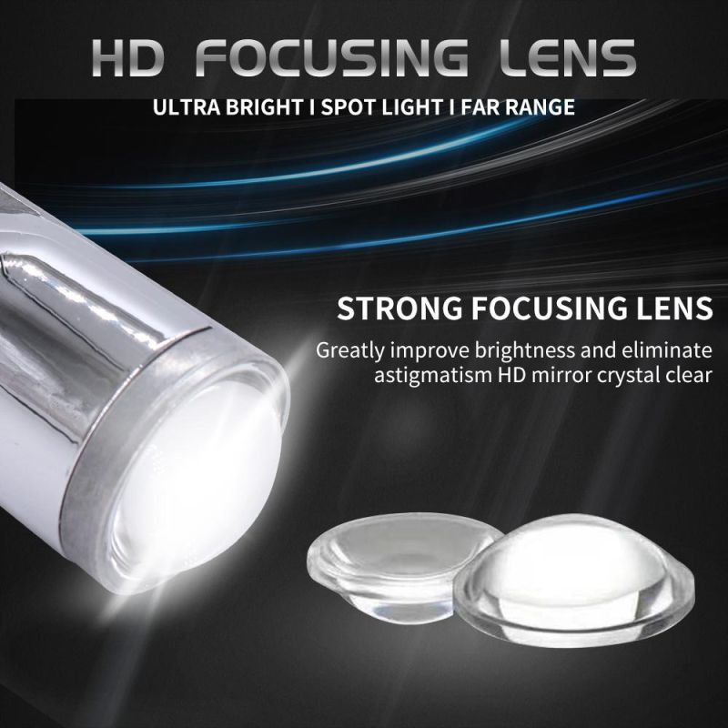 Fanless H4 LED Projector Lens with HID Xenon Projector Lens H1 H4