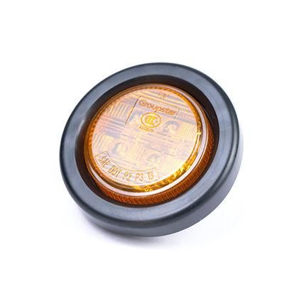 Manufacturer 2.0 Inch Round Outline Clearance Lamps 24 Volt 12 Volt Truck Trailer Marker Lights