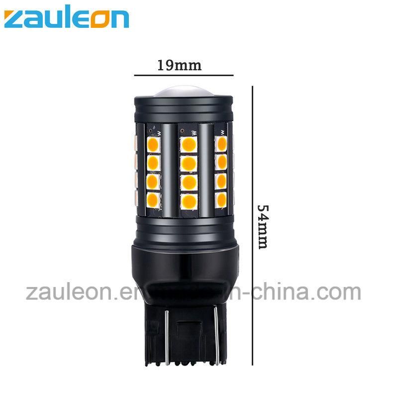 T20 Wedge 7440 W21W Amber Bulb for Car Turn Light