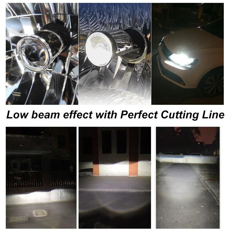 H4 LED Auto Lamps with Mini Projector Lens 10000lm Hi/Lo Beam LED Car Headght