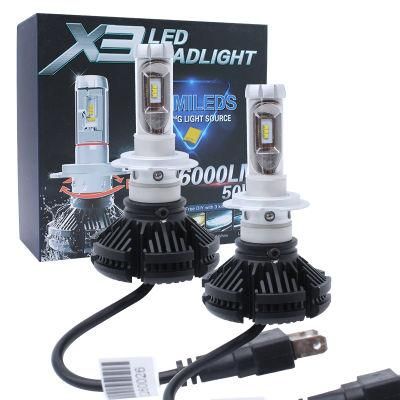 X3 H15 H10 H11 Fanless Car LED Headlight