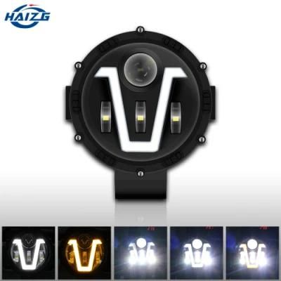 Haizg High Power 40W Work LED Light Offroad Truck LED Driving Spot Light Offroad Bumper 7inch Spot Beam LED Car Work Lights