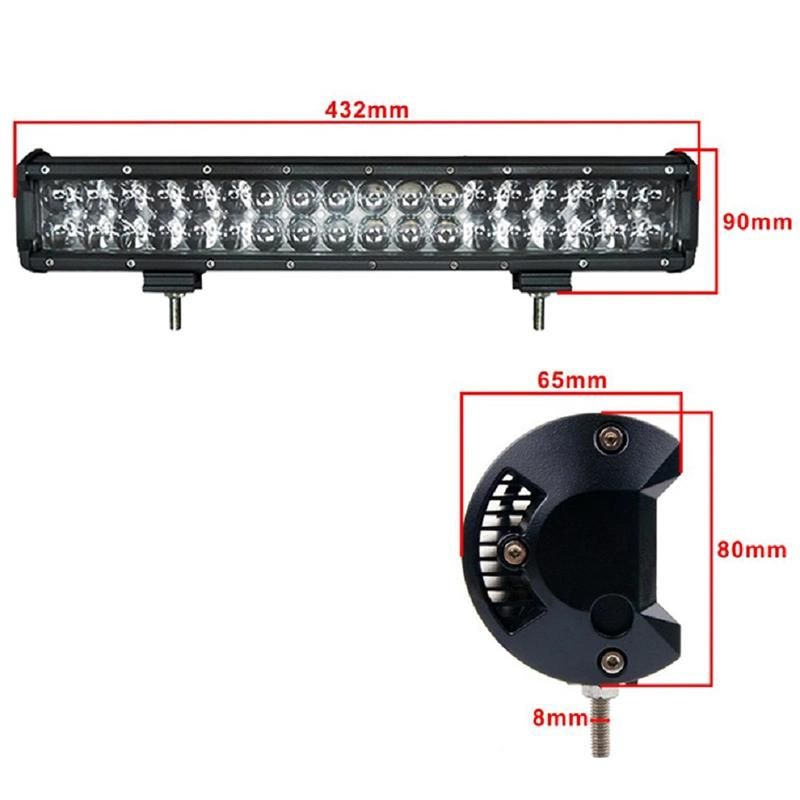 Dual Row 4D CREE 108W LED Light Bar for Offroad