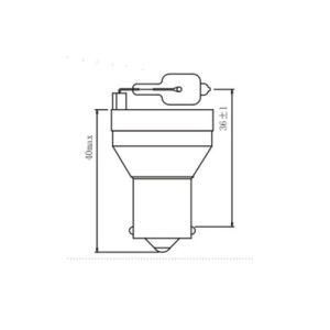 Bb Ring 24V 20W Ba15s Halogen Lamps International Standard Backup Fog Stop Tail Turn Lights Auto Bulbs for Car Bus and Truck