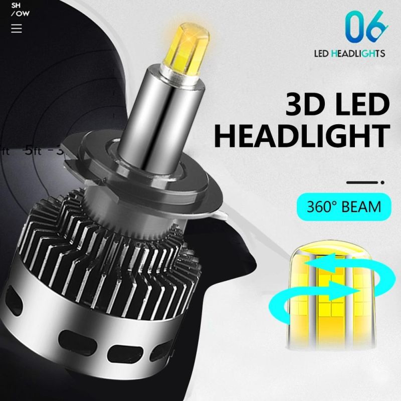 Hot Sale LED Lighting Bulb Ce RoHS Approval Waterproof Auto Headlig LED Light H1 H3 H4 H7 H11 H16 Universal Car LED Headlight