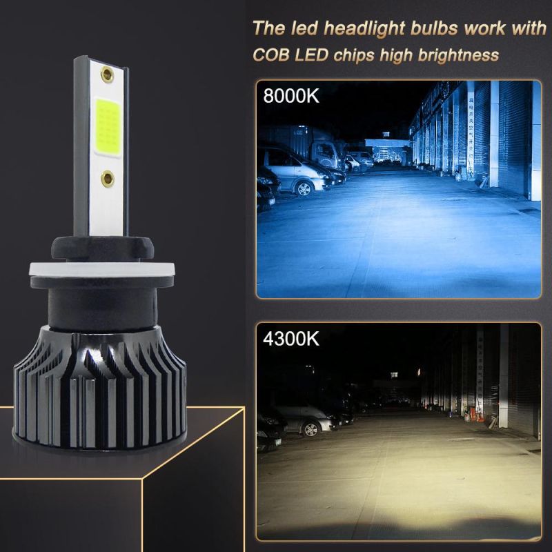 Powerful Super Bright LED LED Headlight 9005 Hb3 Auto Lamp Car Automobiles LED Head Lamp 12V 24V 8000K Blue Light