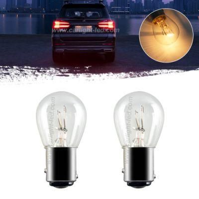 P21/5W S25 Car Clear Glass Lamp Brake Tail Bulb Truck Bus Indicator Halogen Lamp