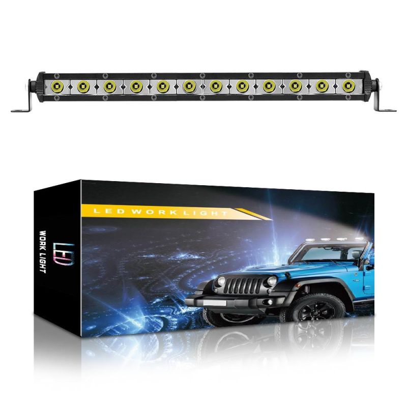 Dxz 3030 Light Bar 12LED 36W Work Light Single Row Spotlight Car Parts Automotive Lighting System Driving Light