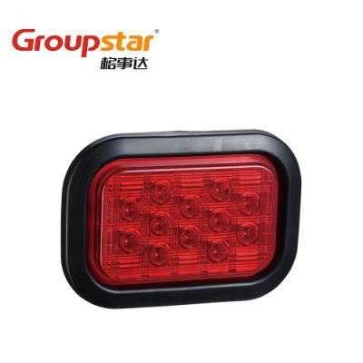 Adr E-MARK Rectangle 10-30V Jumbo Truck Trailer Tractor Stop Trailer LED Tail Lamps