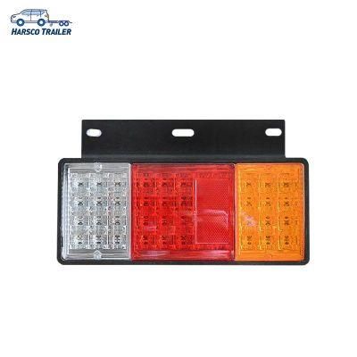 44LED Rectangle Combination Trailer Tail Lights with Bracket