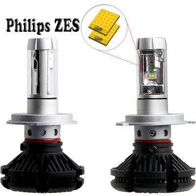 Auto Lighting System H4 H13 H11 H7 9005 9006 9007 6000lm 3000K 6000K 8000K Three Colors Canbus Zes Chip X3 S1 S2 C6 LED Headlight