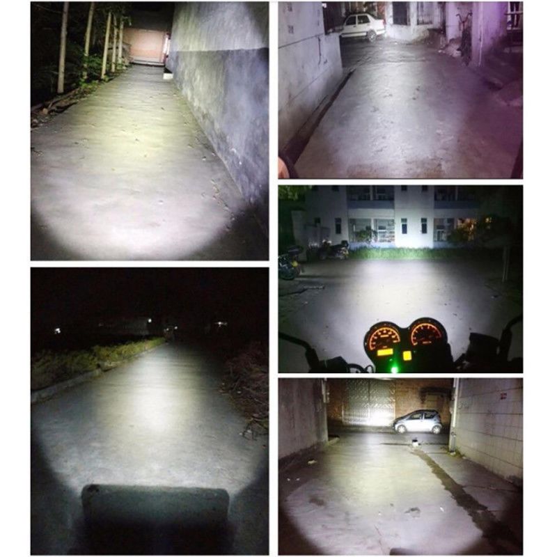 Motorcycle Light Single Claw Three Sides Double Claw H4 Single Side Glowing Electric Car Headlights Modified Headlights