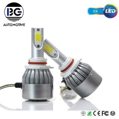 C6 Auto LED Headlight Lamp H1 H3 H7 H11 9005 9006 9004 9007 COB 36W 8000lm C6 H4 Auto Light