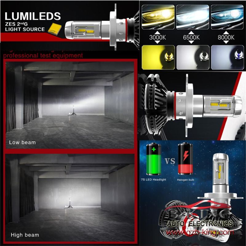 2 Years Warranty Fanless Phi-Zes H8 H11 Multi-Colour Car LED Headlight