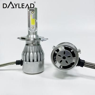 Super Bright 8000 Lumen 60W Auto H7 H4 C6 LED Fan Car H4 H7 LED Headlight Bulb