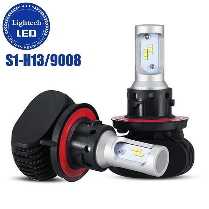 Wholesale Fanless Car Light LED S1 50W 6000K 9008 High Low Auto LED Headlight H13