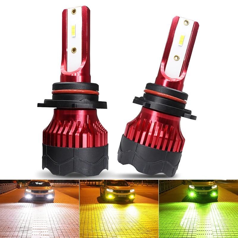 Wholeasle 1pair H4 LED H7 Auto Car Headlight H1 K5 55W 6000lm 6000K Automobile Bulb 9005 9006 H3 H13 H8 880 H27 9004 9007 H11 881 LED Headlight Auto Bulbs