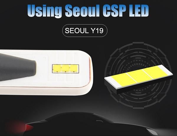 Small Size 4000lm J1 H7 Seoul Csp Car LED Headlight