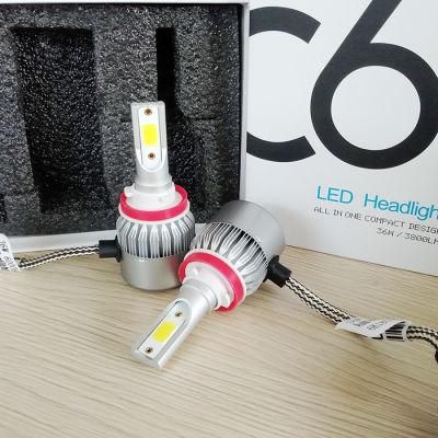 Lightech Cheap C6 H11 5202 9005 9006 880 881 LED Car Headlight