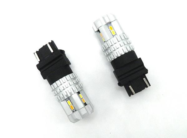 Super Bright High Power 3157 Switchback 12 SMD 3020 Dual Color Amber White LED Bulbs