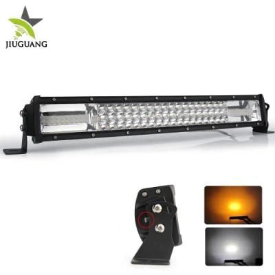 Wholesale Offroad Truck Dual Color Strobe Flash Driving Light 22&quot; 32&quot; 42&quot; 50&quot; 52&quot; 3 Rows LED Light Bar