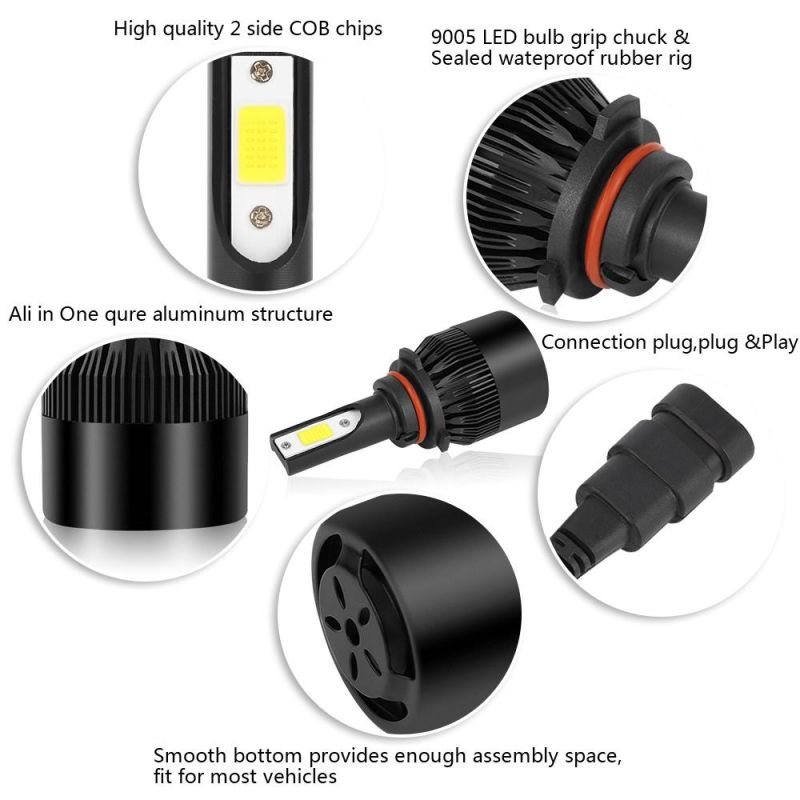 Car Headlight Ampoule LED H4 H7 H11 H1 H8 9005 9006 Hb2 Hb3 12V 60W 6000K 12000lm Turbo Phare LED Lamp Lights Auto Bulb