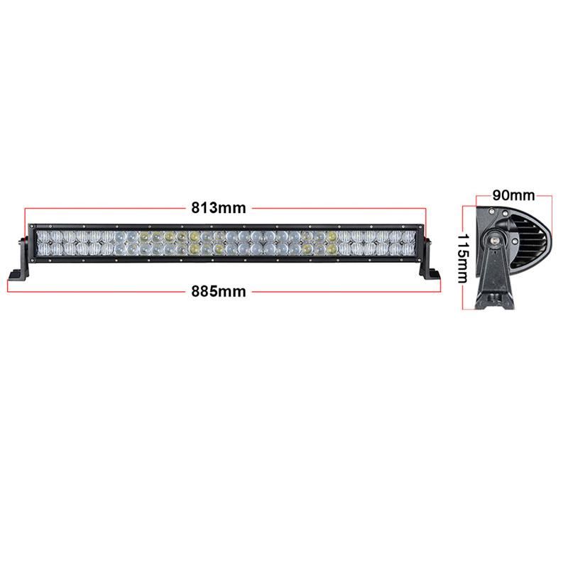 High Intensity 180W Outdoor LED Light Bar Light 5D Lighting