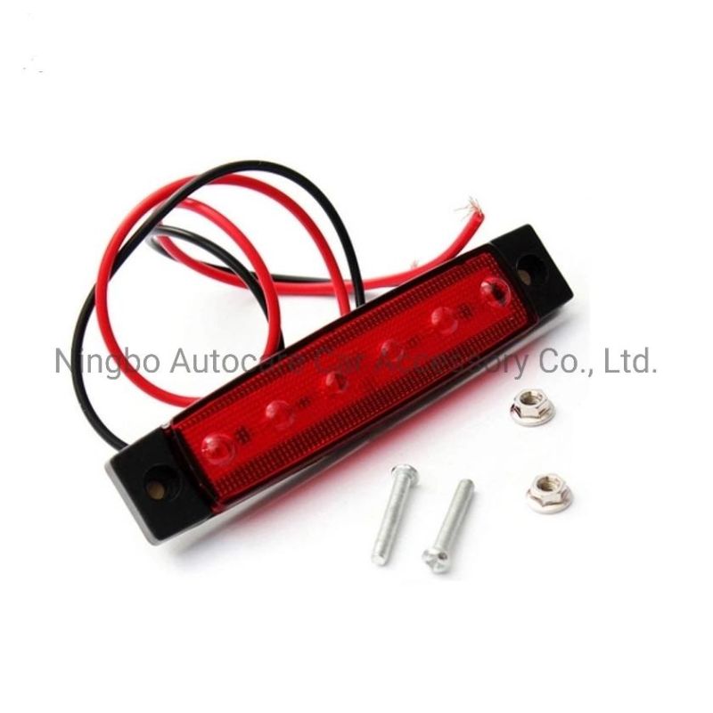 High Quality, Low Price and Small Weight 6LED Side Light 12V/24V/10-30V Truck Tailer Light