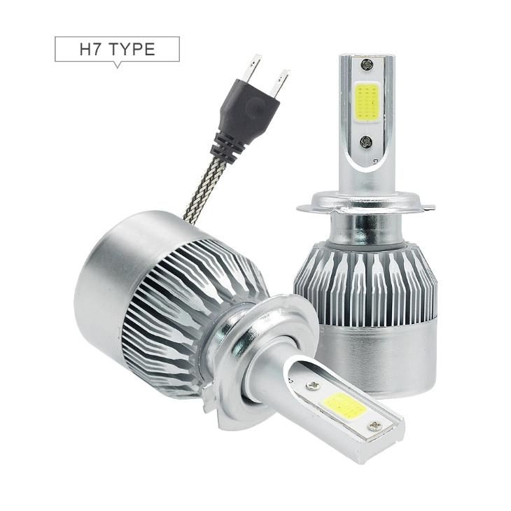 Manufacturer Wholesale C6 Car Headlight LED Car Bulb 880 881 9005 9006 9007 H1 H3 H4 H7 H11 6500K Coldwhite 12V 24V