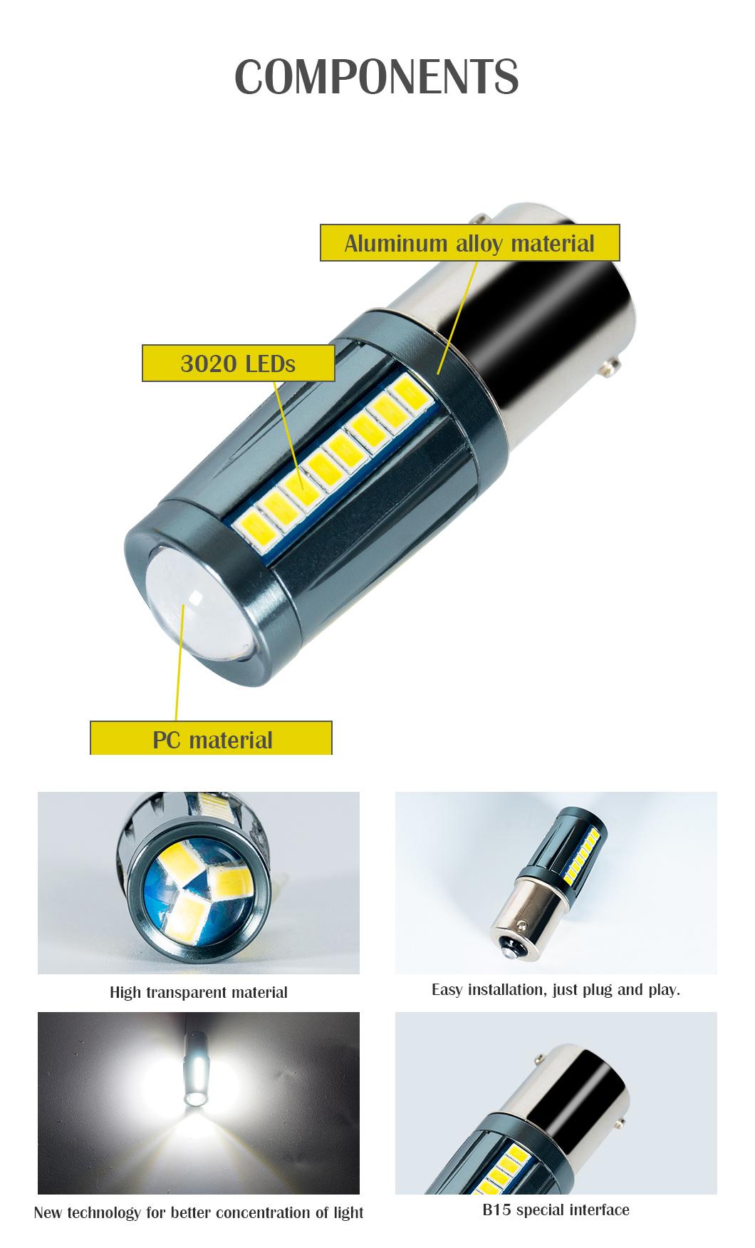 1156 Ba15s LED Car Turn Reverse Light Auto Turn Light