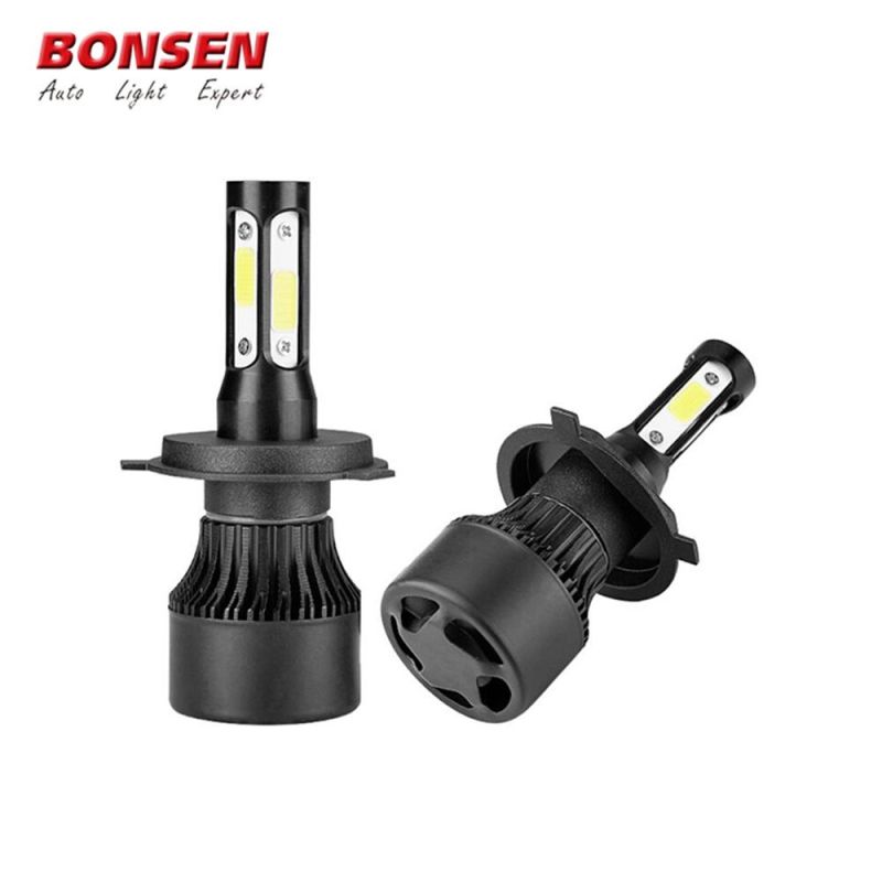 High Power 12V 24V Four Sides Light H1 H4 H7 Car LED Headlight