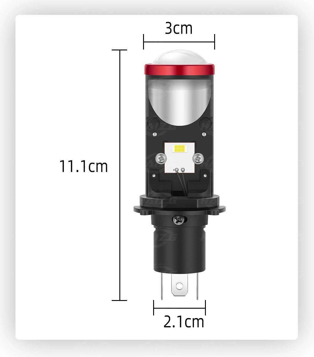 Haizg Factory Supply Double Beam H4 Lens Car LED Light