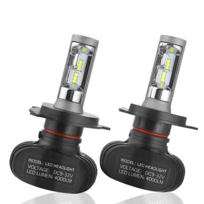 Super Bright Auto 2PCS S1 Auto H3 H8 H11 H4 LED H7 Bulb Car Headlight High Low Beam 50W 8000lm 12V 24V Fog Light Kit