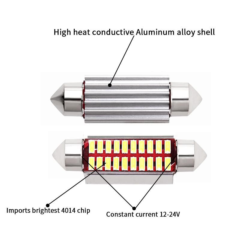 Indoor LED Light 31mm 12 Chips LEDs for Cars