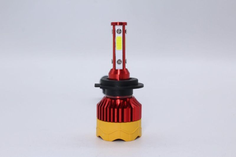 New LED Headlight K7 H4 LED Headlight Bulbs Four Sides 9003 72W 8000lm COB Chips Low Beam Fog Light Quick Installation