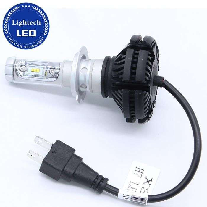 Free DIY Super Bright LED Headlight Bulb H7 50W X3 Car Light