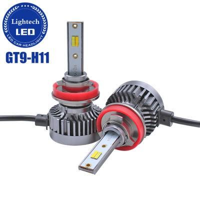 Auto Parts 12V LED Car Light Canbus Error Free H11 LED Head Light with 3color