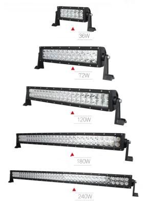 120W 180W 240W Double Row Combo Beam Offroad LED Light Bar for Vehicle Truck ATV UTV SUV Boat