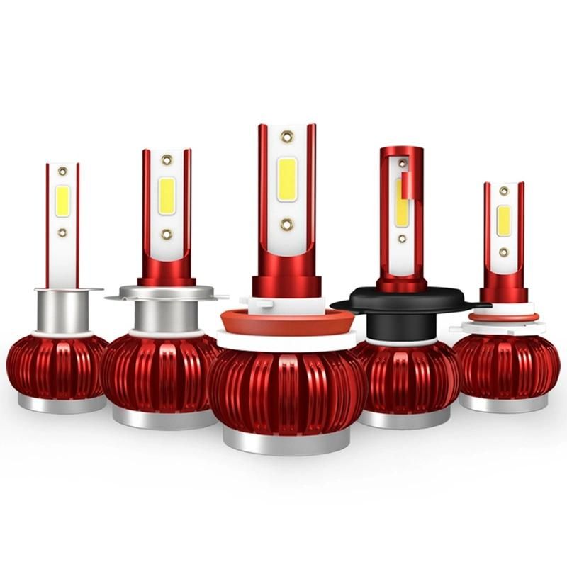 Super Bright Red Colour Design Auto Bulb K1 H1h7h3h8h13 Lights 9005 9006 LED Car Light