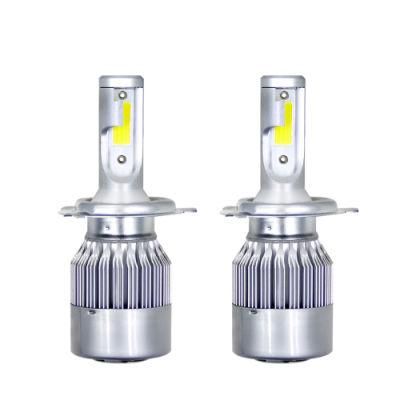 Wholesale Lowset Price C6 S2 H1 H4 H3 H7 Hb3 Hb4 COB Chip 3000K 6000K Super Bright Universal Car LED Headlight