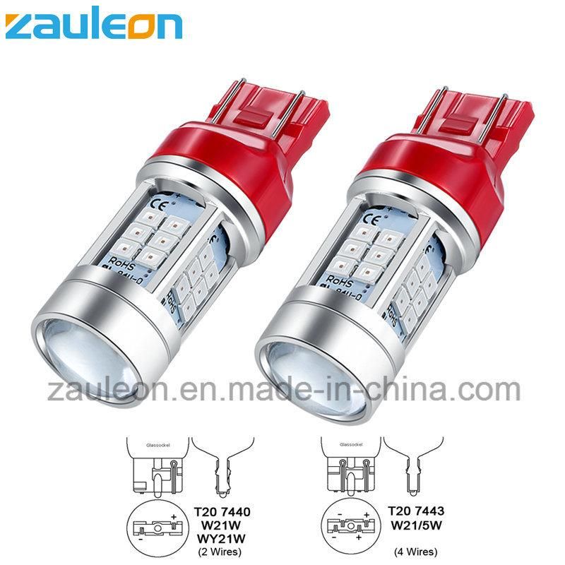 7440 7443 T20 Red LED Auto Bulb