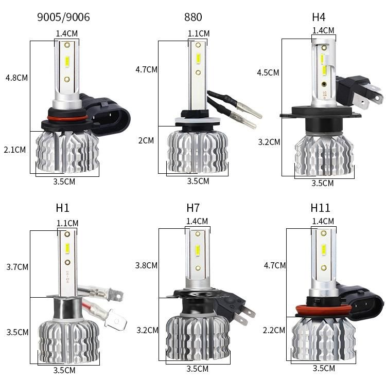 Super Bright High Low High Power Beam 9005 9006 H1 H11 H3 K1 H7 H4 LED Car Headlight