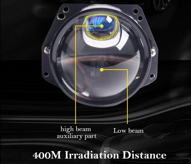 China Factory USA Canada Mexico Popular Hot Sale 3 Inch Lk+ LED Projector Lens Headlights 48W 58W Super Bright Matrix LED Headlight Upgrading for Car Motorcycle