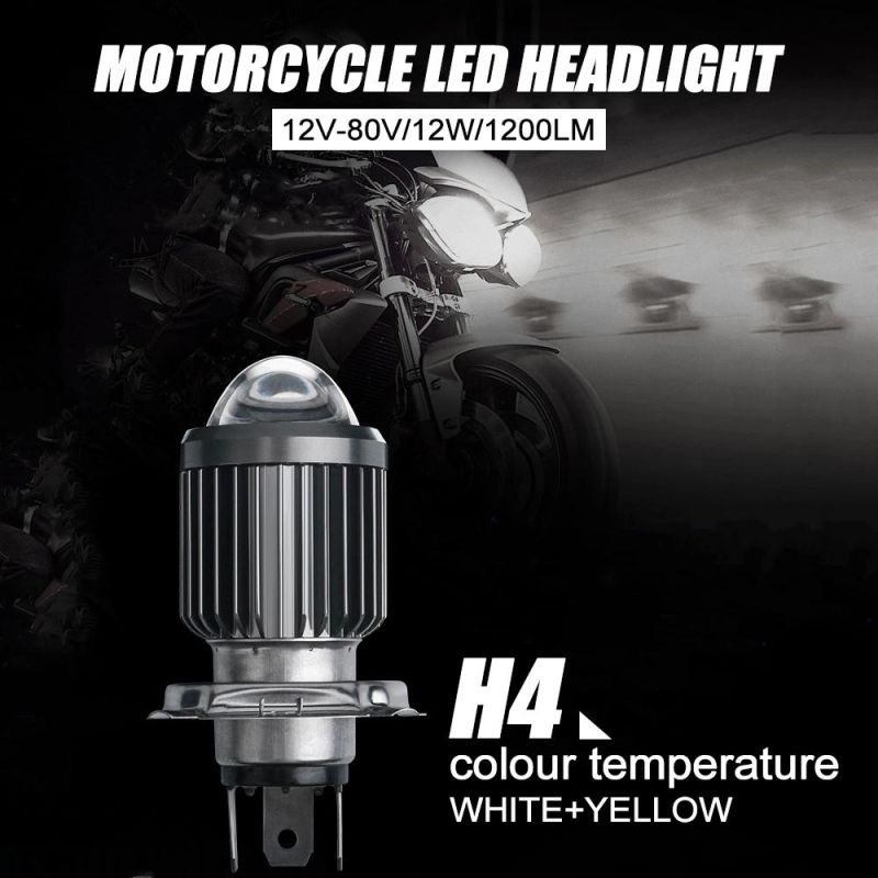 Hot Selling LED Motorcycle Headlight Projector Lens 36W 8000lm IP68 3000K/6000K Csp Chip 9-32V Auto Headlight Electric Motorcycle Lights